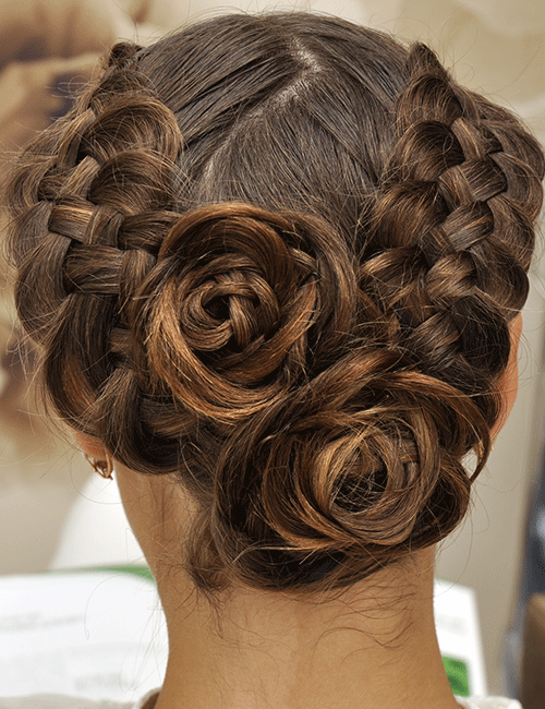 braided crown hairdo