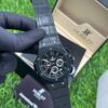 Hublot Leather Chronograph Wrist Watch 