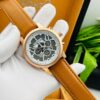 Montblanc brown leather gol watch