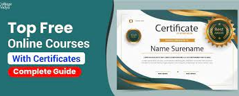 Free Online Courses With Certificates