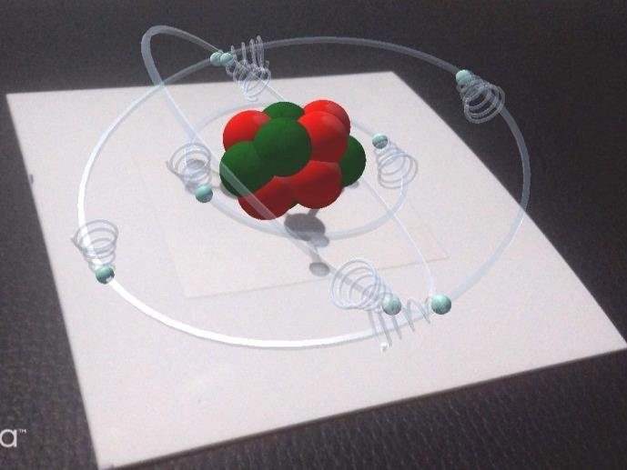 3D atom augmented reality