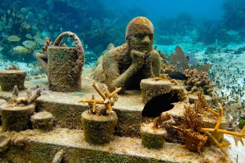 Museo Subacuático de Arte, Cancun, Mexico