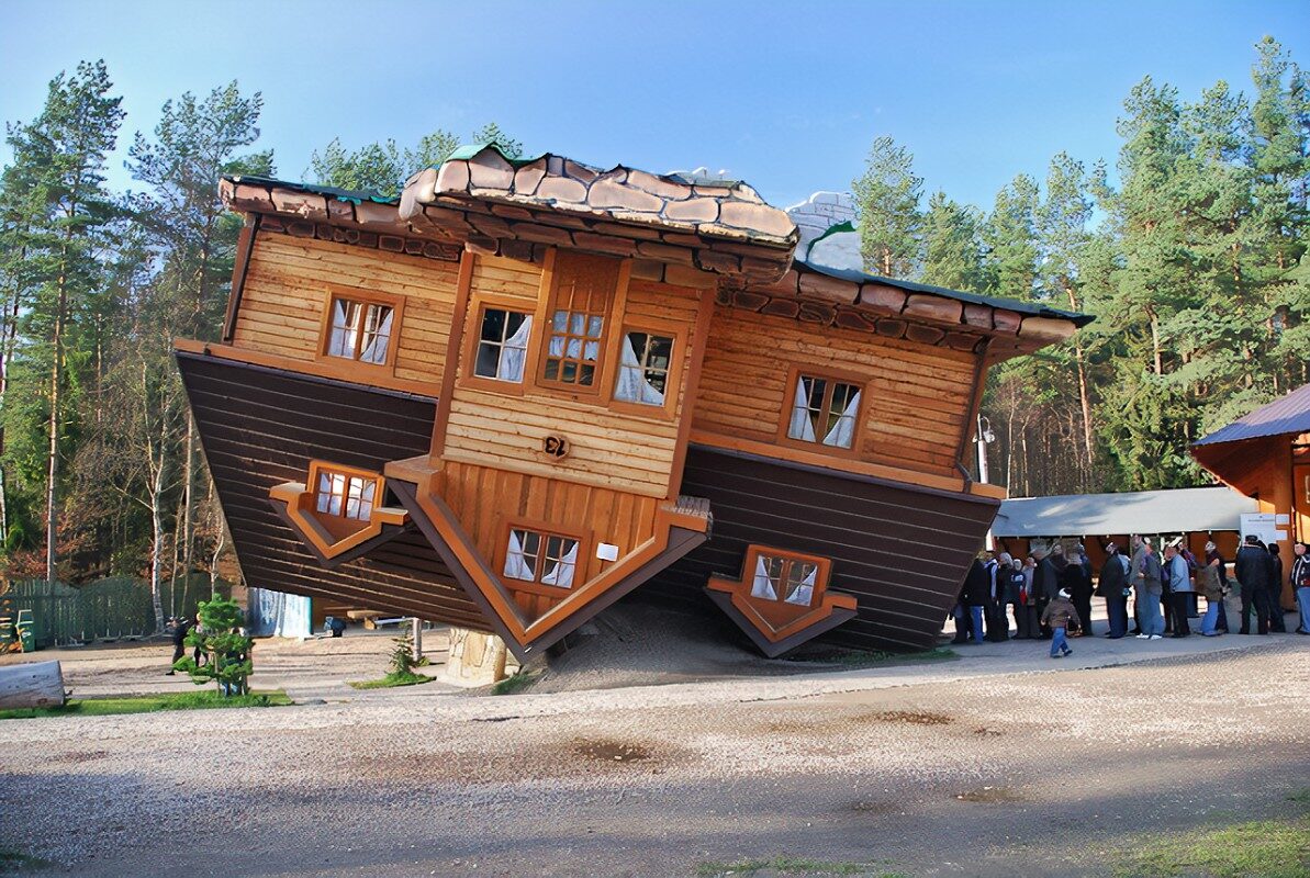 Upside-Down House, Szymbark, Poland