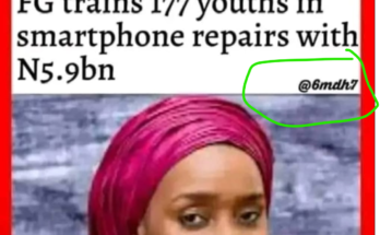 FG spent N5.9 billion to train only 177 youths: The fake picture