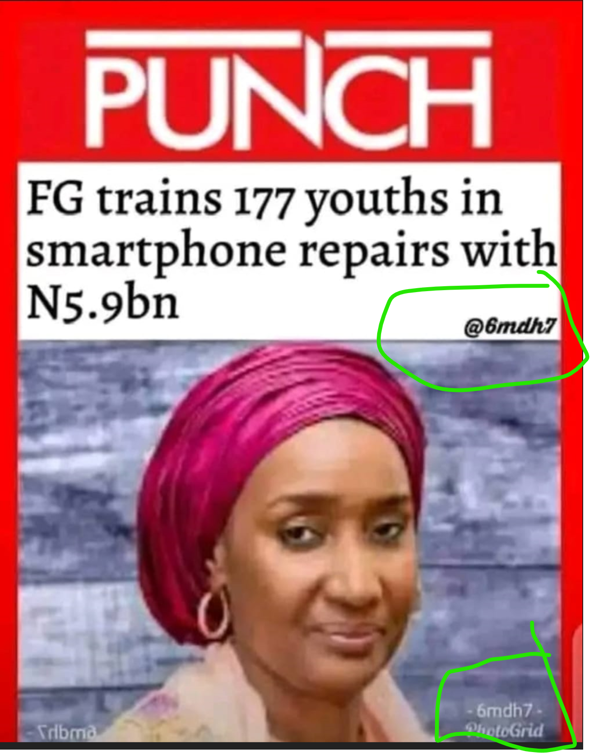 FG spent N5.9 billion to train only 177 youths: The fake picture