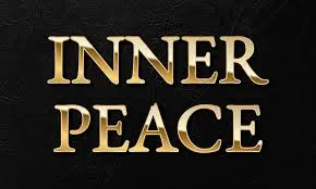 inner peace black background